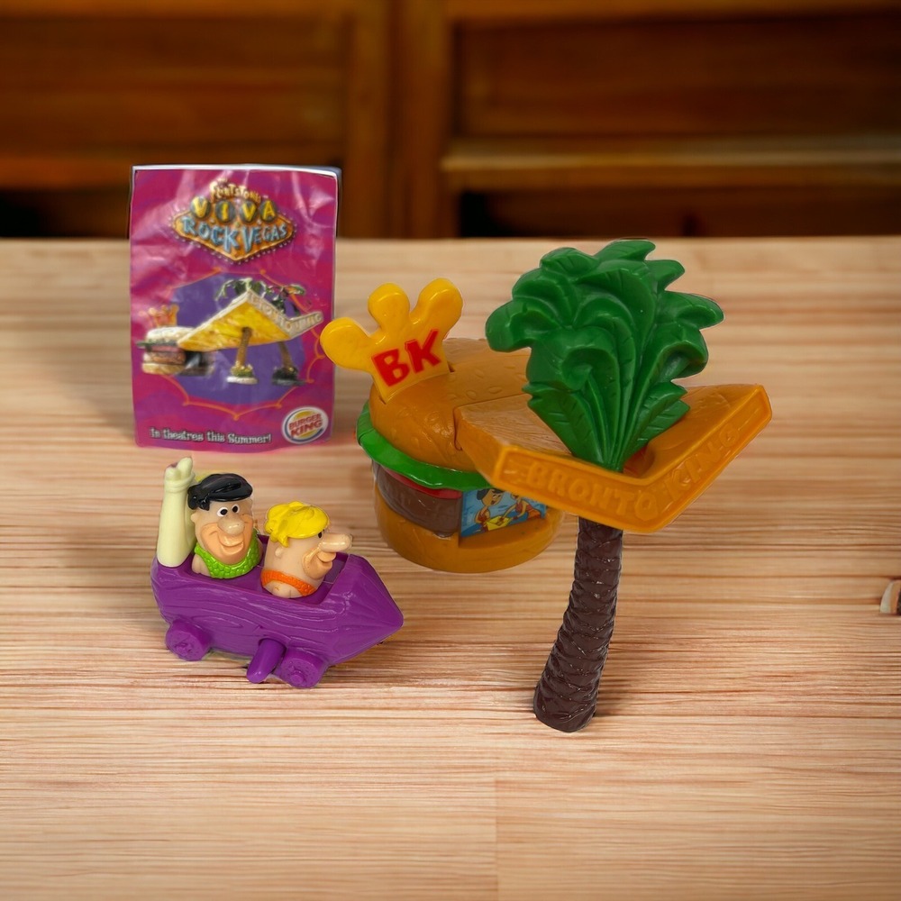 Vintage The Flintstone's Viva Rock Vegas Burger King From Movie